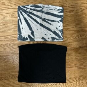 (2) Tube Crop Tops